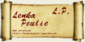Lenka Peulić vizit kartica
